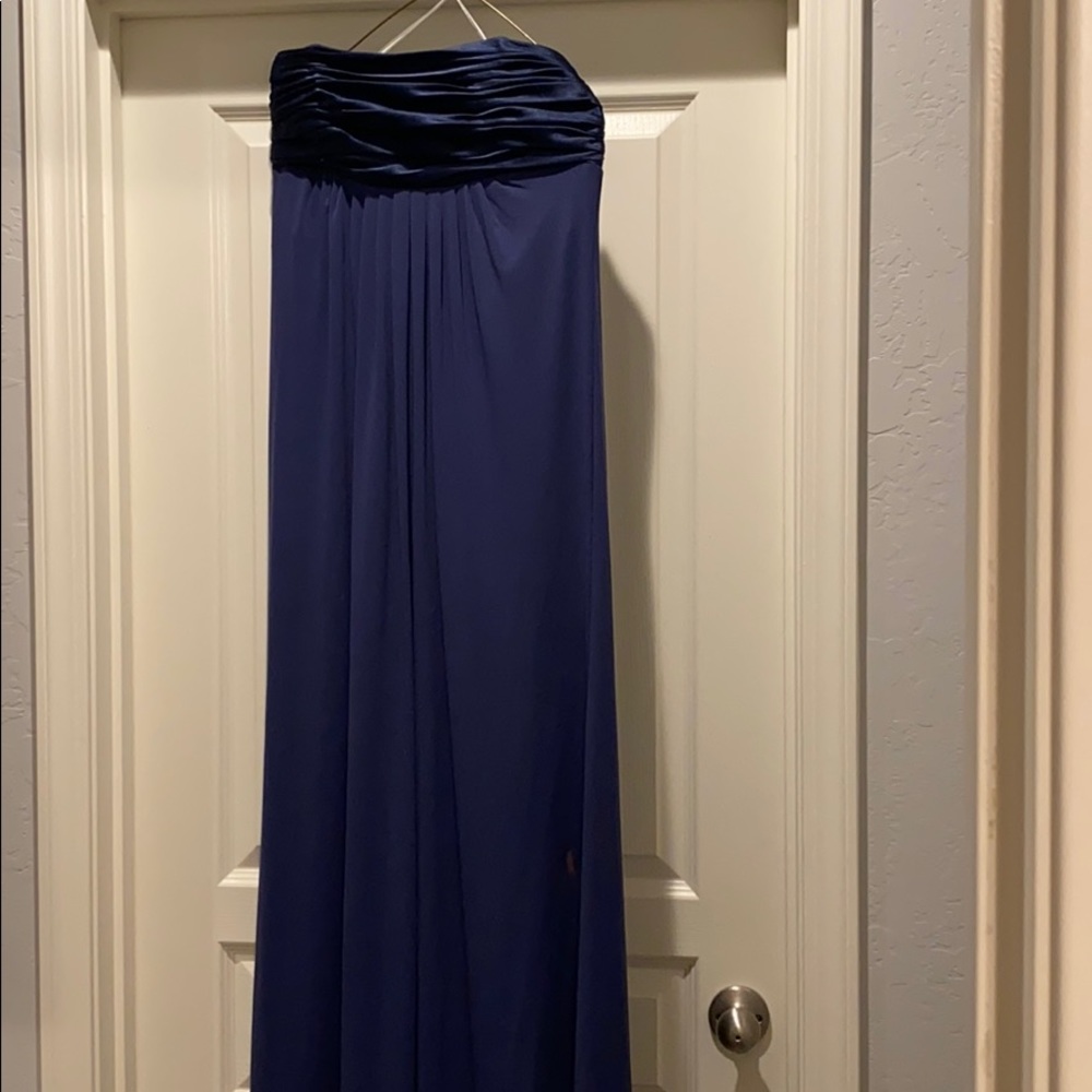 David’s Bridal Bridesmaid Strapless gown size 10